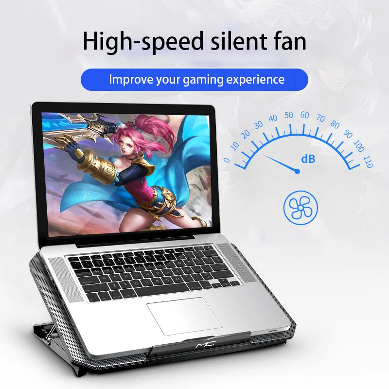 Gaming Laptop Cooler Large Size For 12-16 Inch