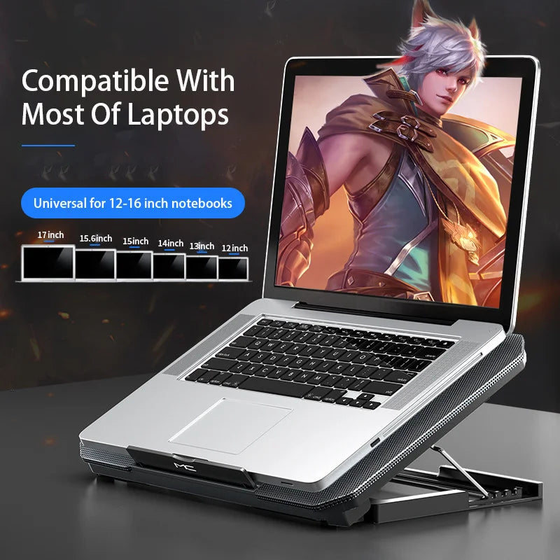 Gaming Laptop Cooler Large Size For 12-16 Inch
