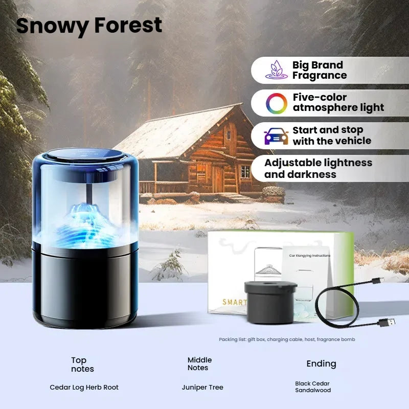 2025 Model Smart Car Air Freshener - Premium Automotive Fragrance Device with Cloud-View Atomization