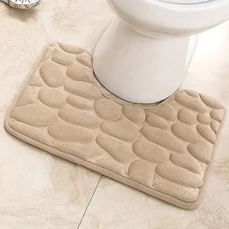 U-shaped waterproof floor mat For Bathroom