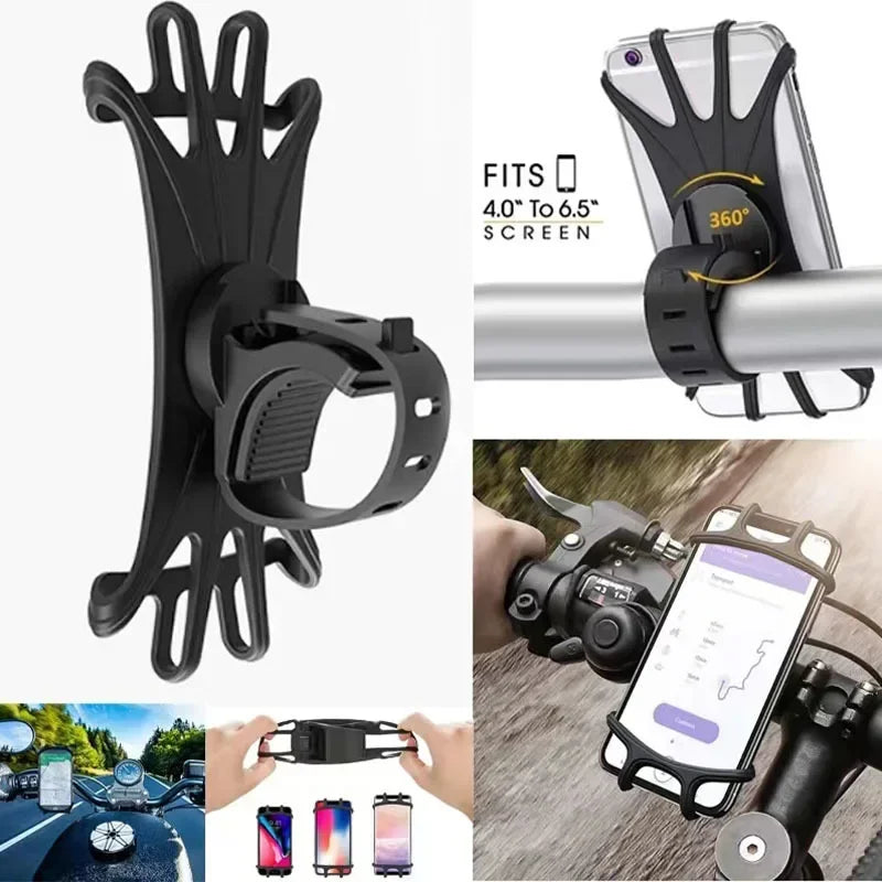 360 Rotatable Mobile Phone Stand For Bicycle, Motorcycle And For All Phones