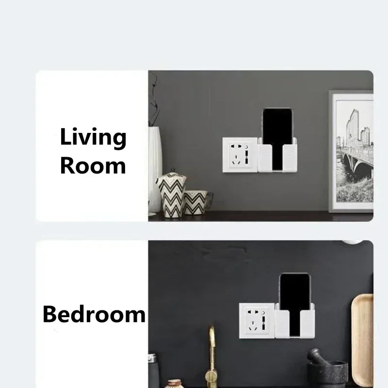 White Wall Mount Phone Holder