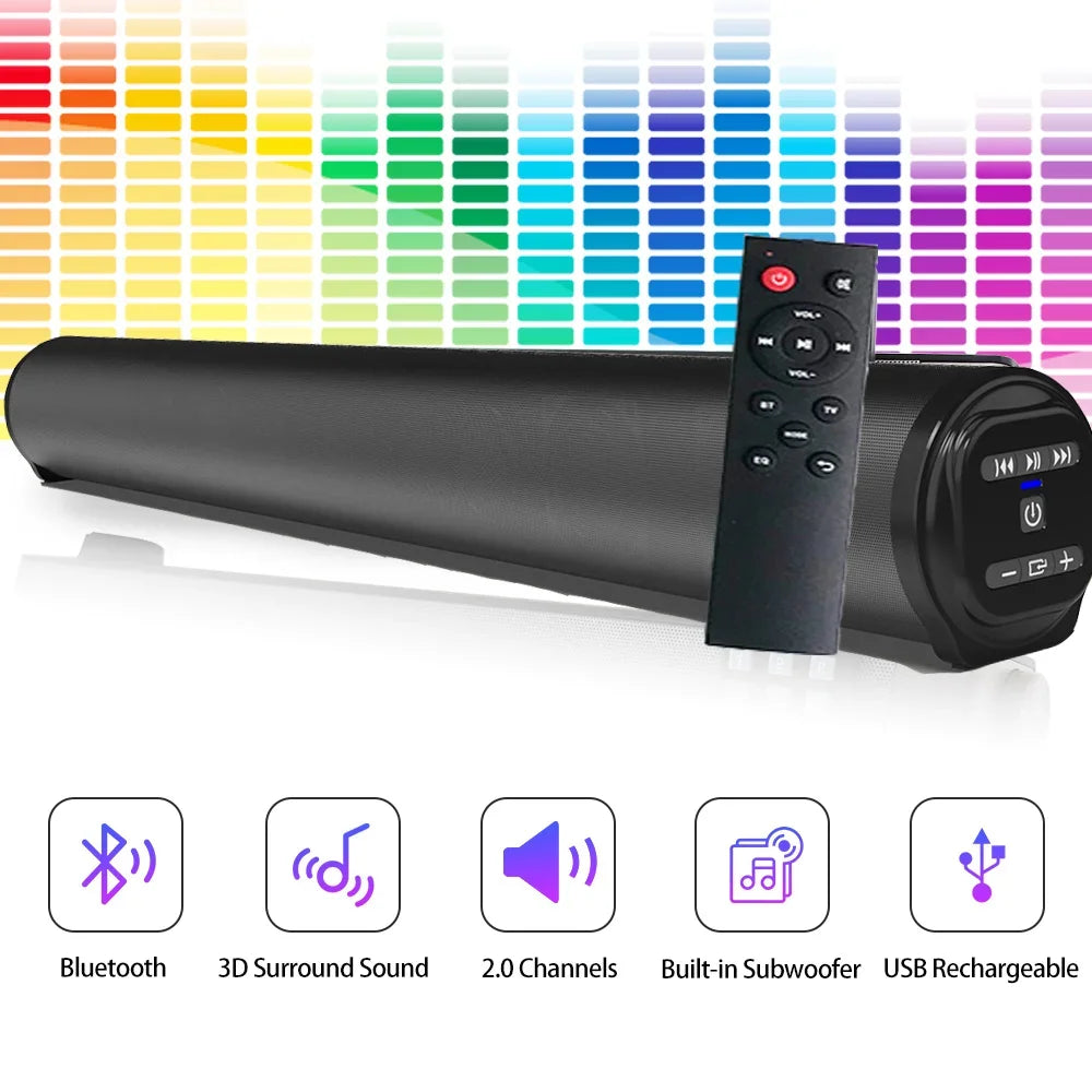 Super Powerful Subwoofer Sound Bar Speaker For TV