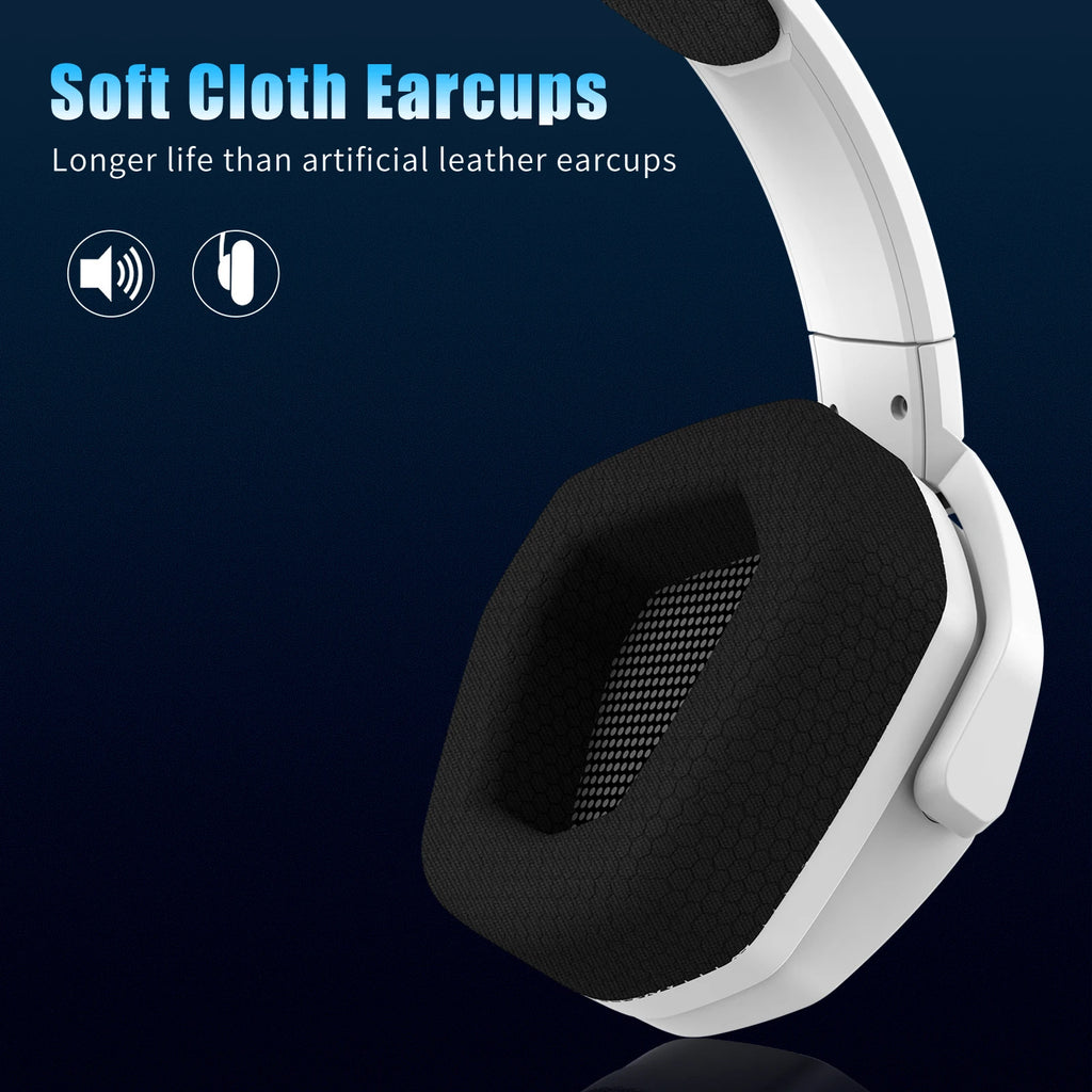 Gaming Dual Bluetooth Headphones with mic for PC, PS4, PS5