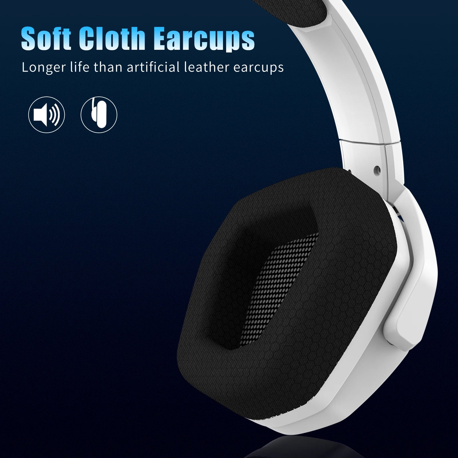 Gaming Dual Bluetooth Headphones with mic for PC, PS4, PS5