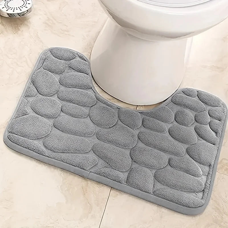 U-shaped waterproof floor mat For Bathroom