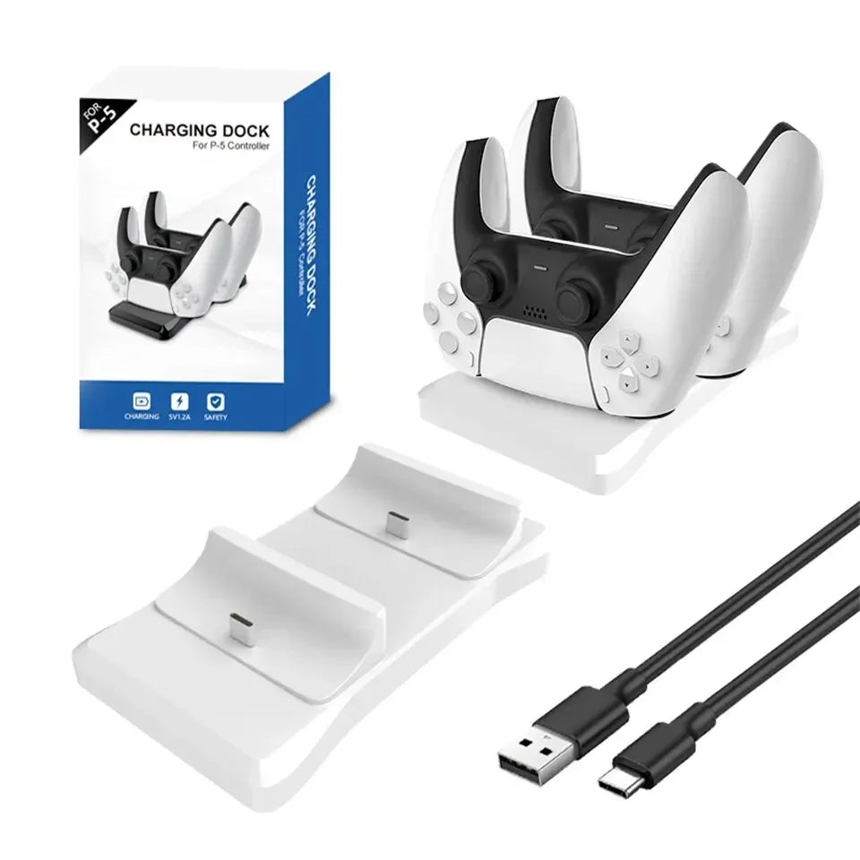 Dual Controller Charging Stand for Playstation 5 Controllers