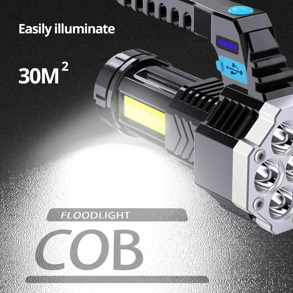 High Power Rechargeable Led Camping Torch
