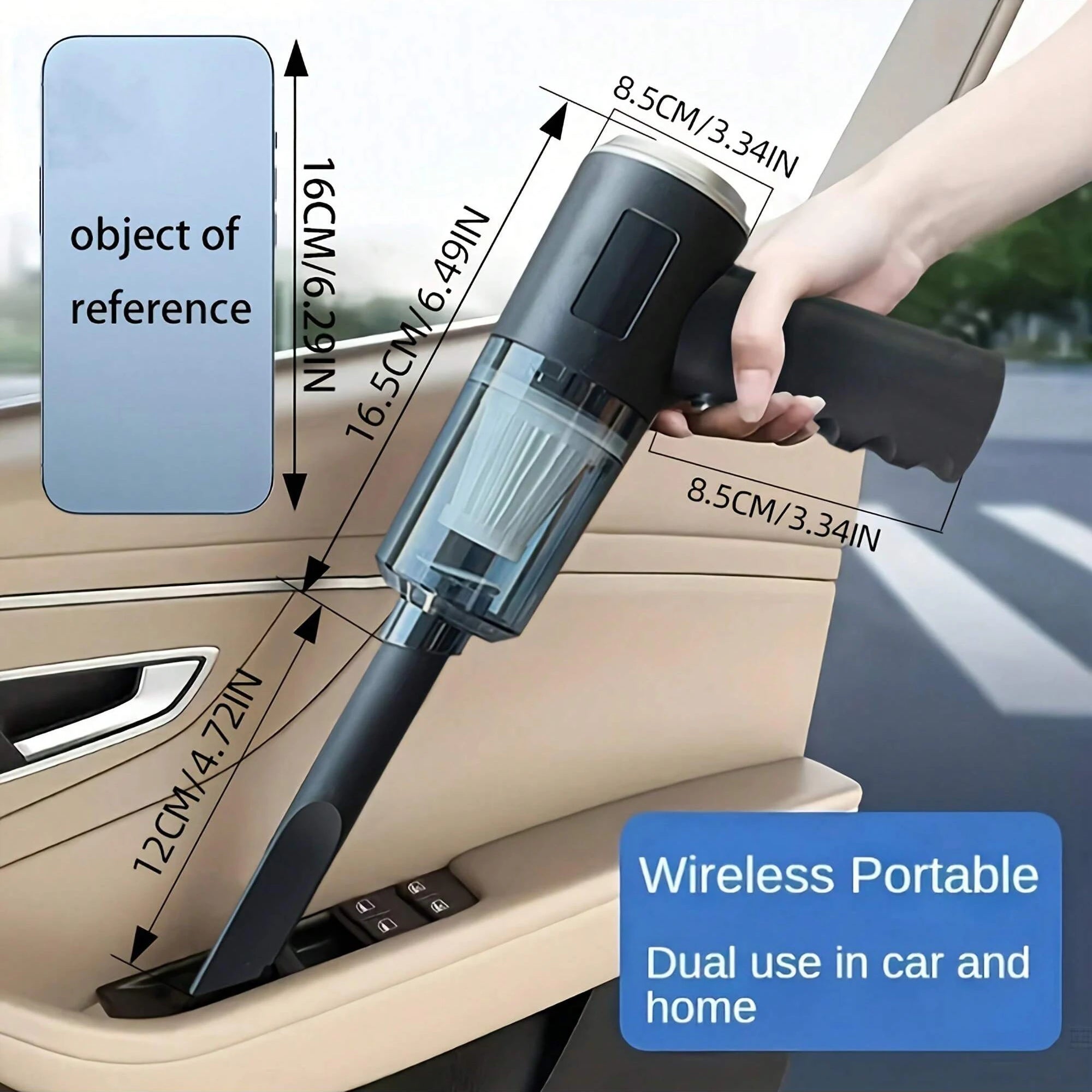 Vacuum Cleaner For Home And Car With USB Charging