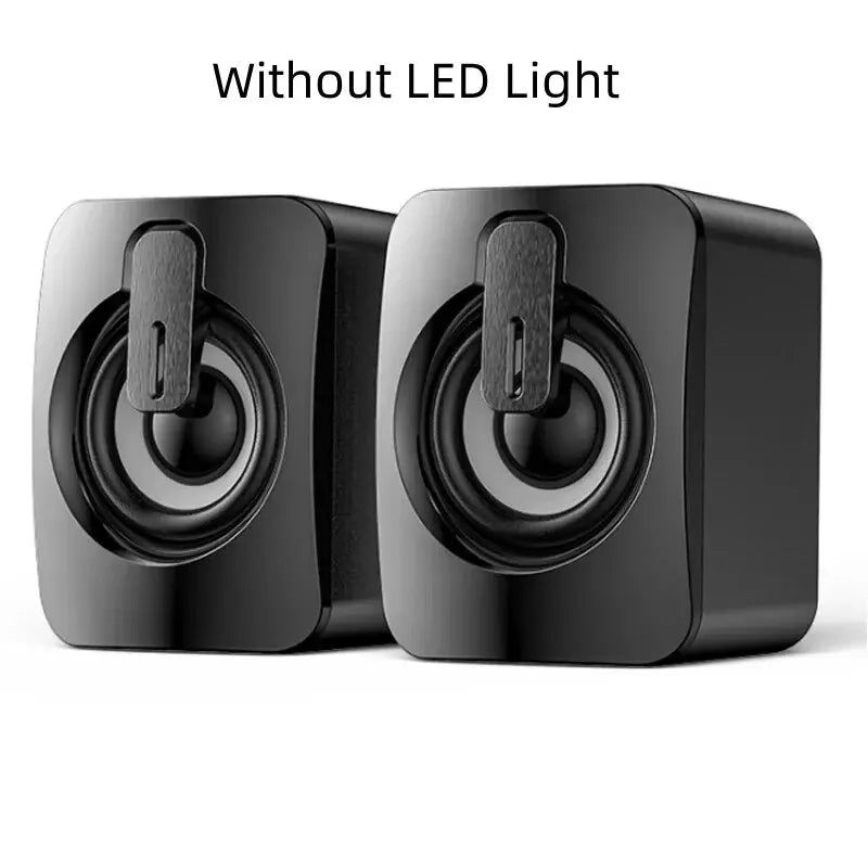 Computer Speakers PC Sound Box HIFI with LED Light For Desktop Computer