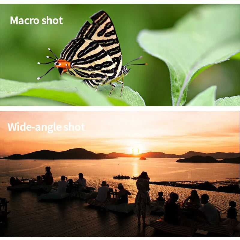 3in1 Fisheye Wide Angle Camera Lens for iPhone And Xiaomi