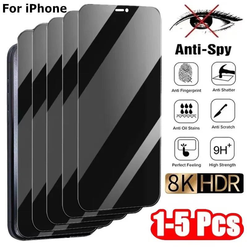Privacy Screen Protector For iPhone 16 Pro, 13, 17, 15, 11, 12, 14 Pro Max, 16e, SE 2022 8 7 Plus XR Air