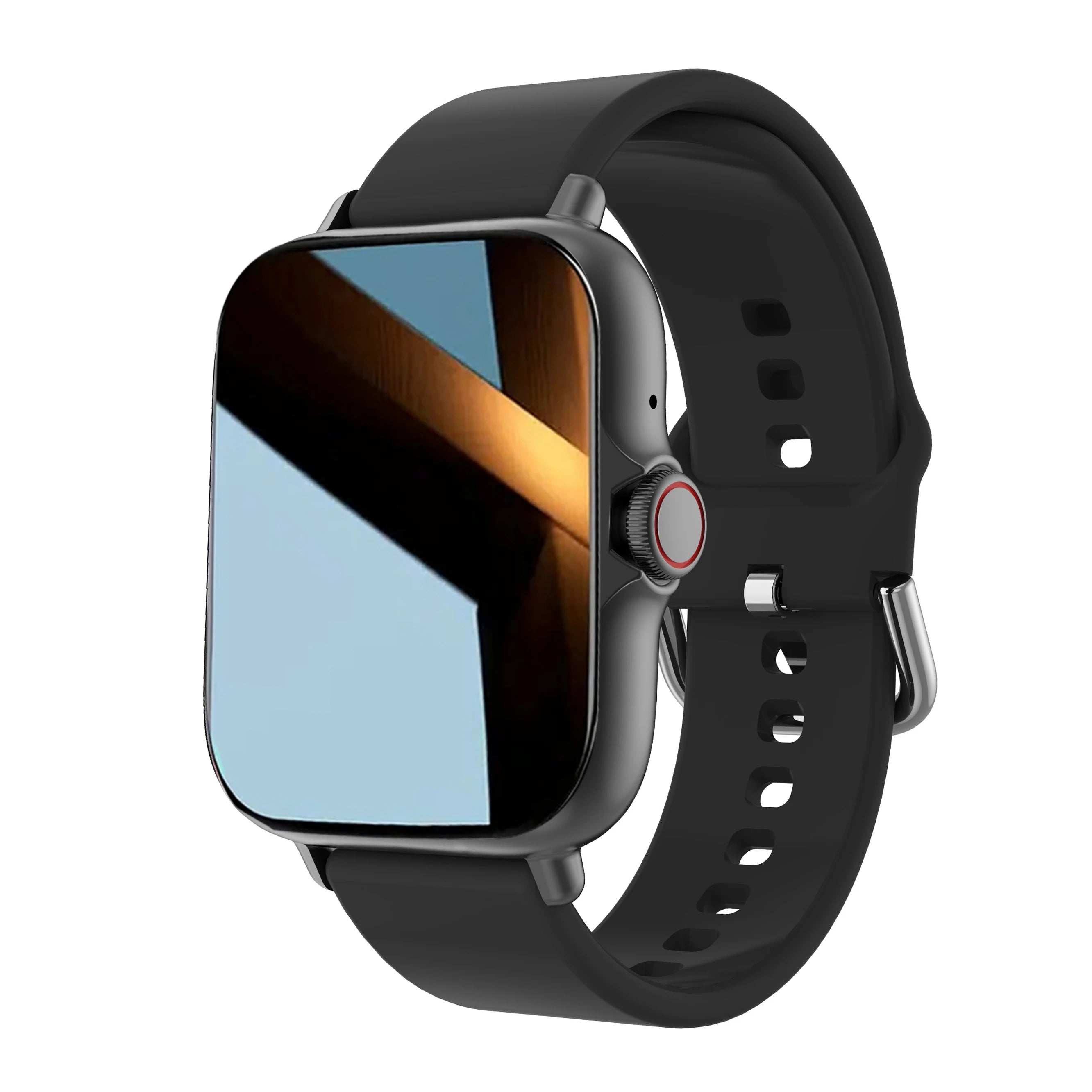 Smart watch with full touch screen, call, message reminder, music control and other functions. Compatible only with iPhone