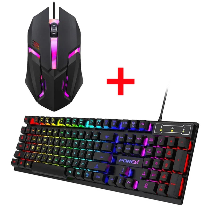 104 key Gaming Mechanical Wired Keyboard And Mouse SET for PC and laptop