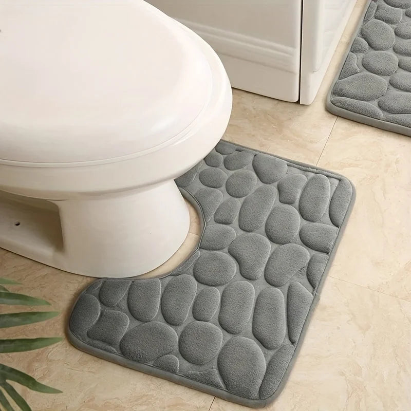U-shaped waterproof floor mat For Bathroom