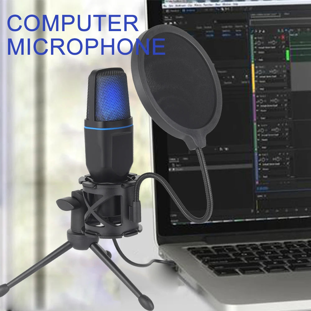 USB Microphone For Gaming, Podcast Recording Studio And Streaming