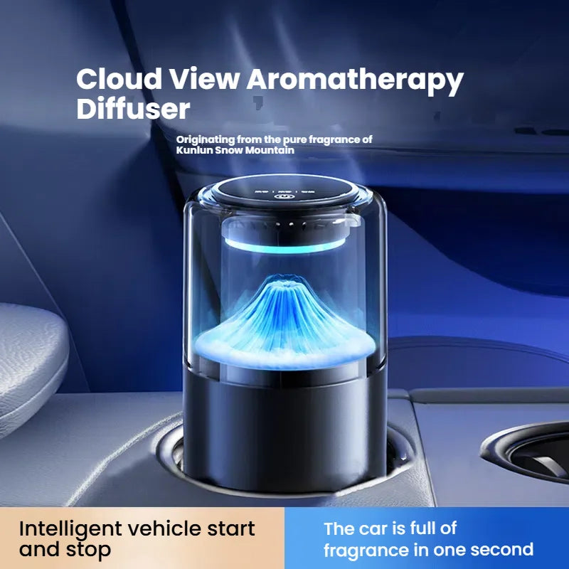 2025 Model Smart Car Air Freshener - Premium Automotive Fragrance Device with Cloud-View Atomization