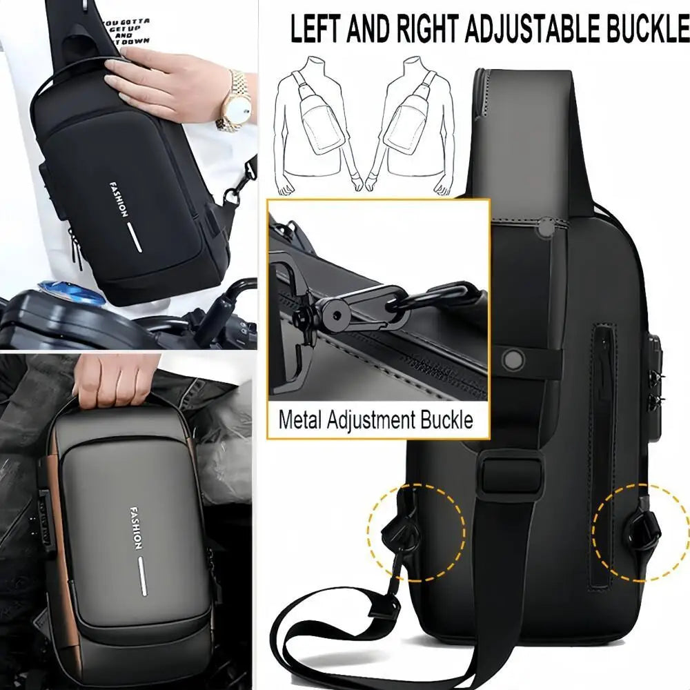 Men's anti-theft chest bag