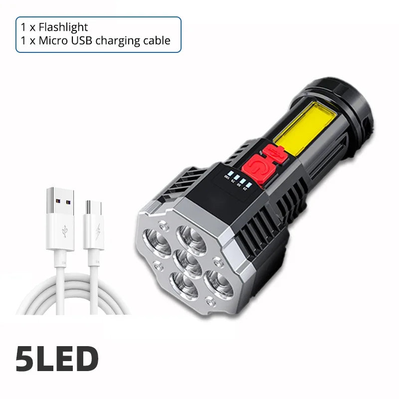 High Power Rechargeable Led Camping Torch