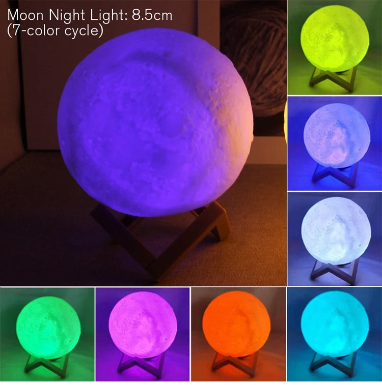 8cm Moon Lamp LED Night Light