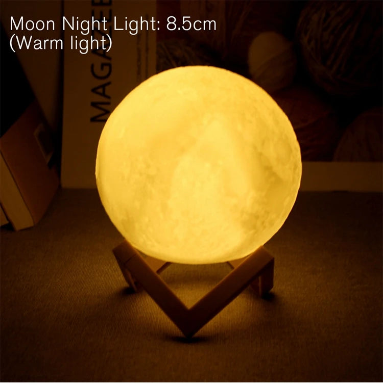 8cm Moon Lamp LED Night Light